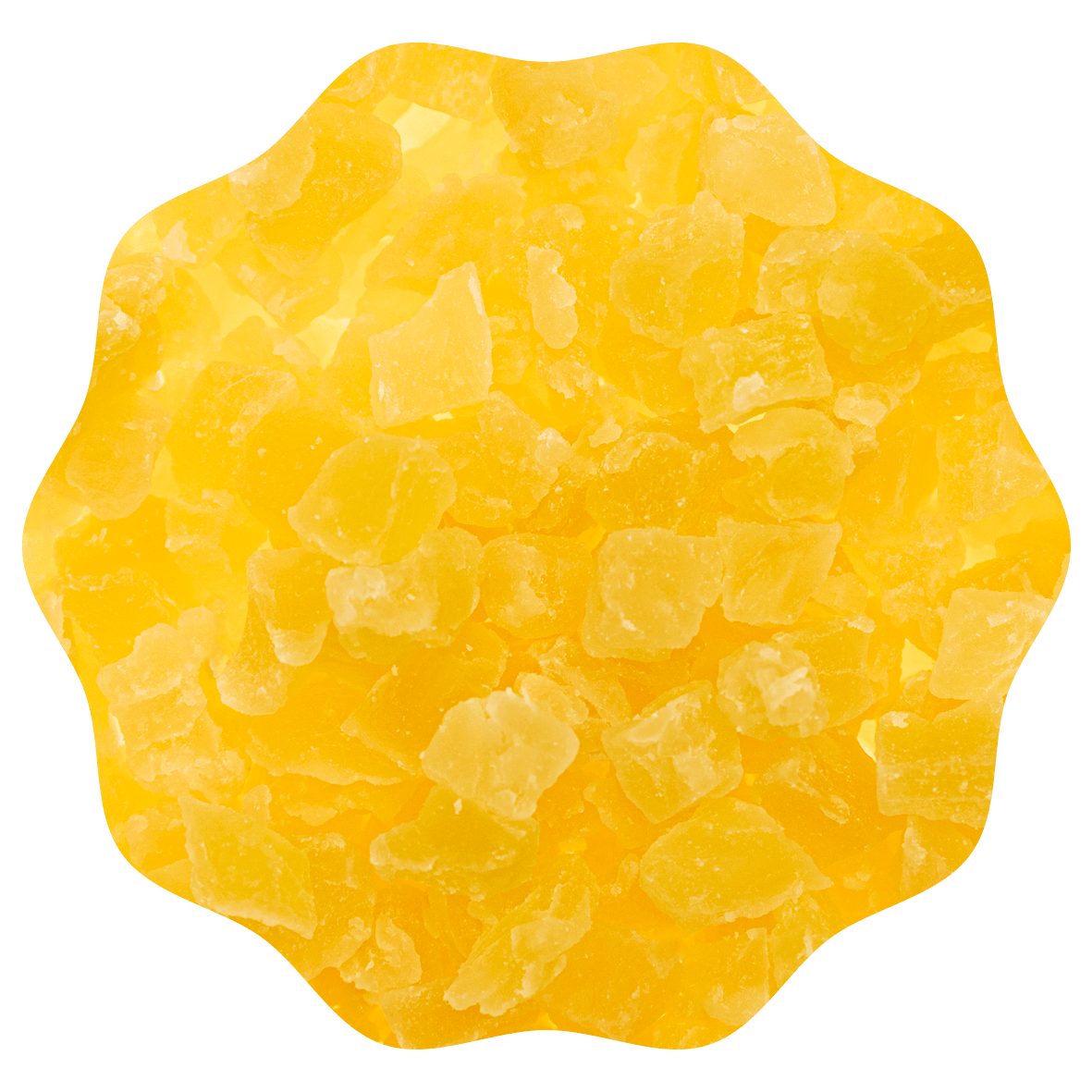 Pineapple cubes dried and sweet pineapple Ranobo