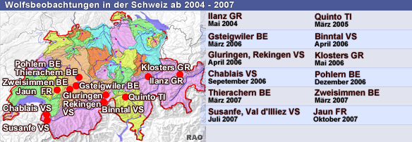 EDU Wildtiere in der Schweiz Der Wolf in der Schweiz