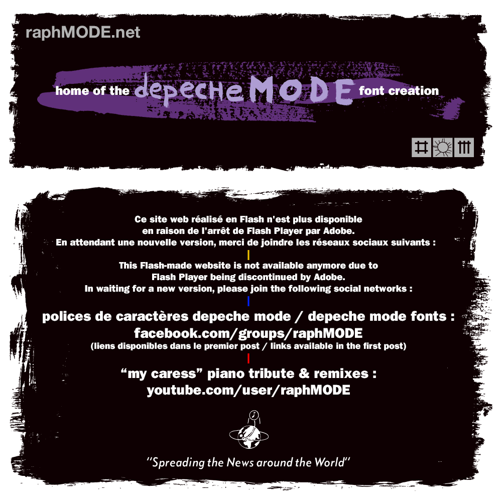 home of the DEPECHE MODE font creation
