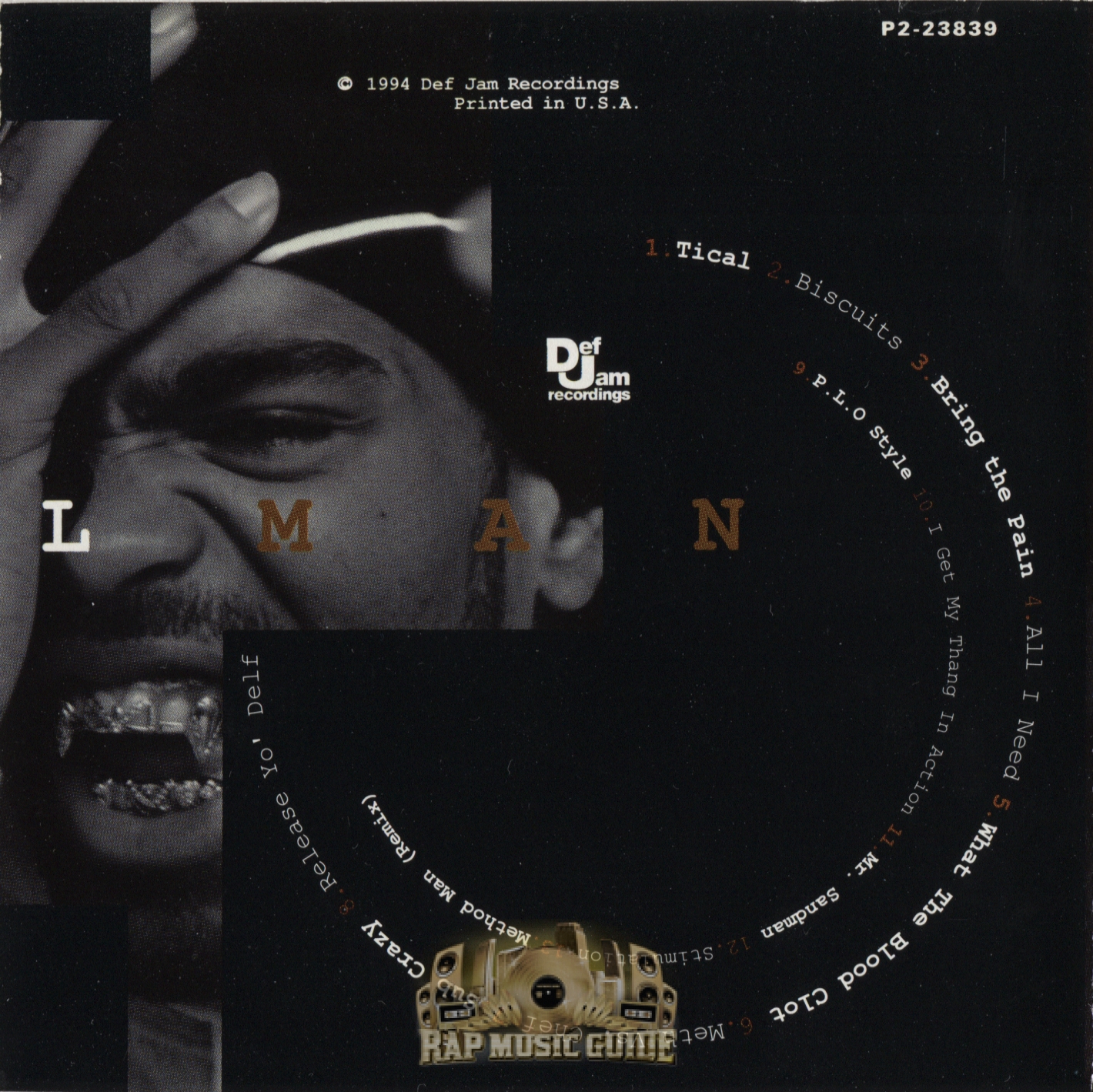 Method Man Tical CD Rap Music Guide