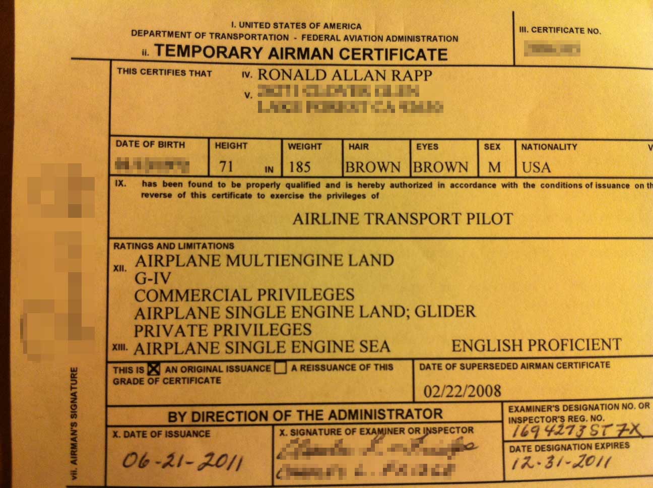 GIV Type Rating, Day 21 The House of Rapp