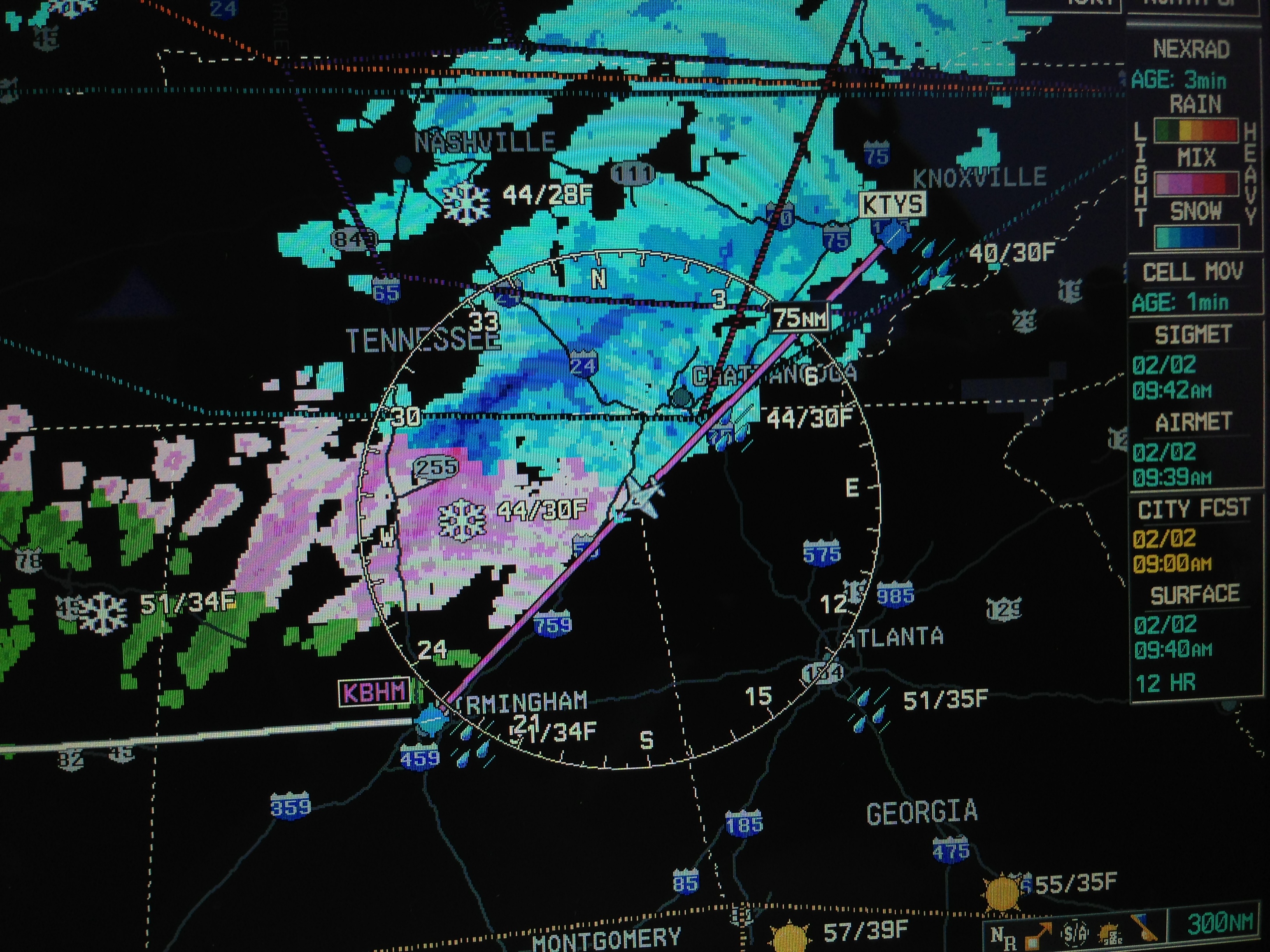 XM weather display The House of Rapp