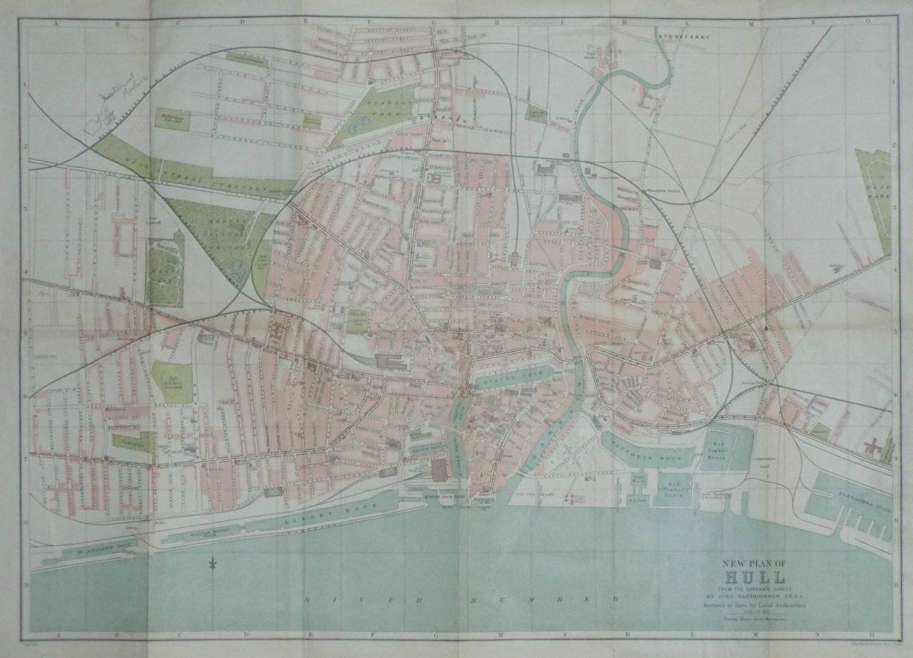 Antique Maps of Hull in Yorkshire