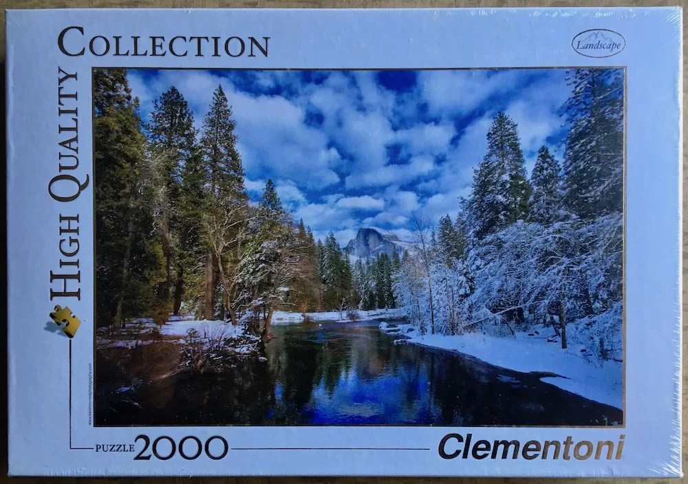 2000, Clementoni, Winter Reflection, Yosemite Rare Puzzles