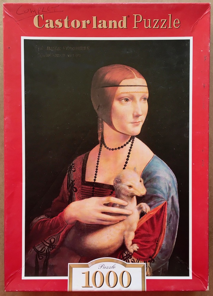 1000, Castorland, Lady with the Ermine Rare Puzzles