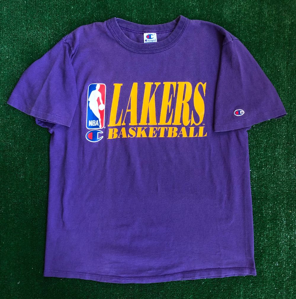 90’s Los Angeles Lakers Authentic Champion NBA Practice T Shirt Size