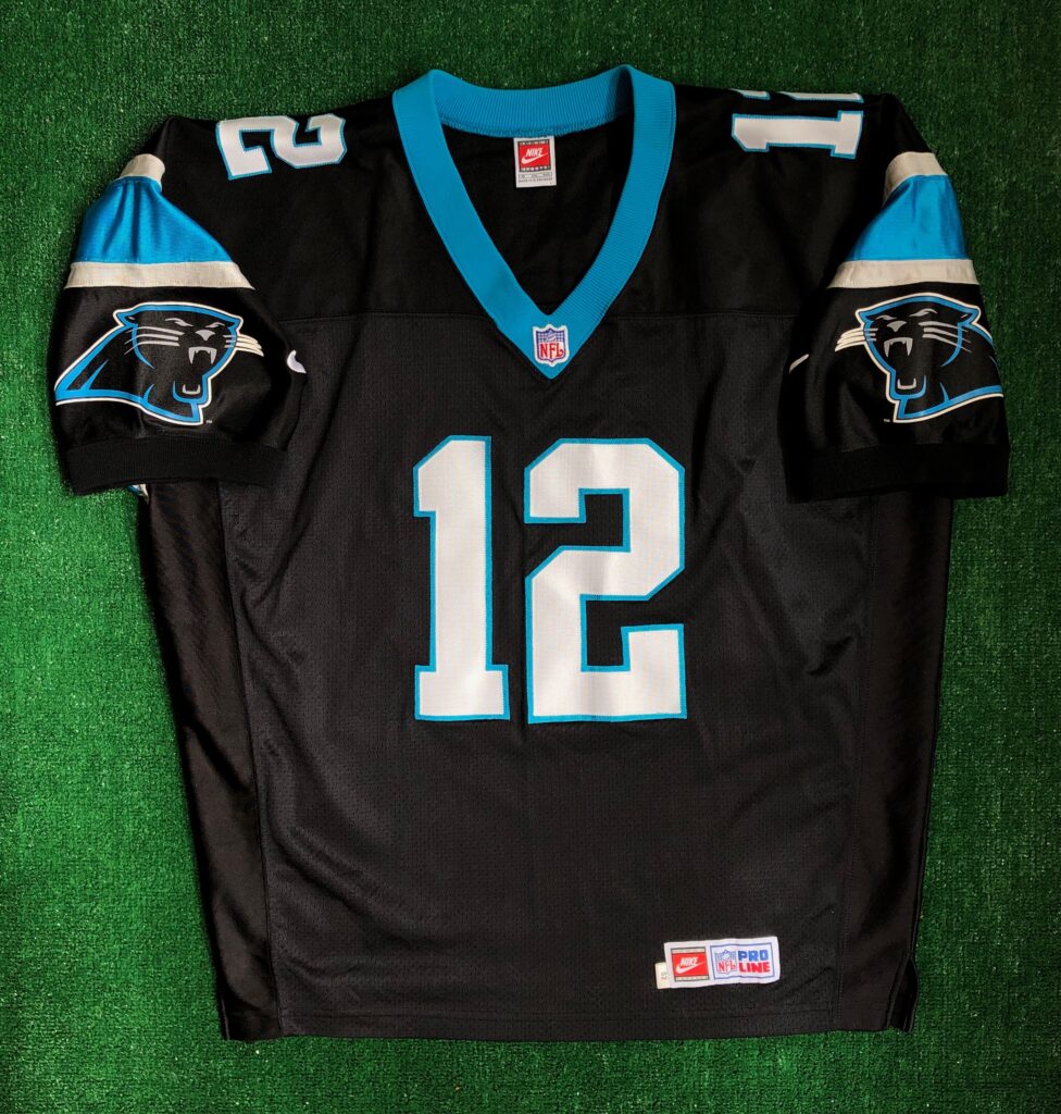 90’s Kerry Collins Carolina Panthers Authentic Nike NFL Jersey Size 52