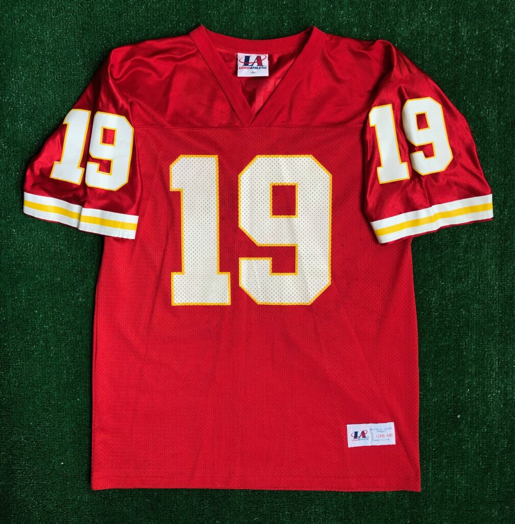 90’s Joe Montana Kansas City Chiefs Logo Athletic NFL Jersey Size Large
