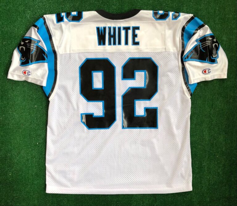 2000 Reggie White Carolina Panthers Champion NFL Jersey Size 44 Large