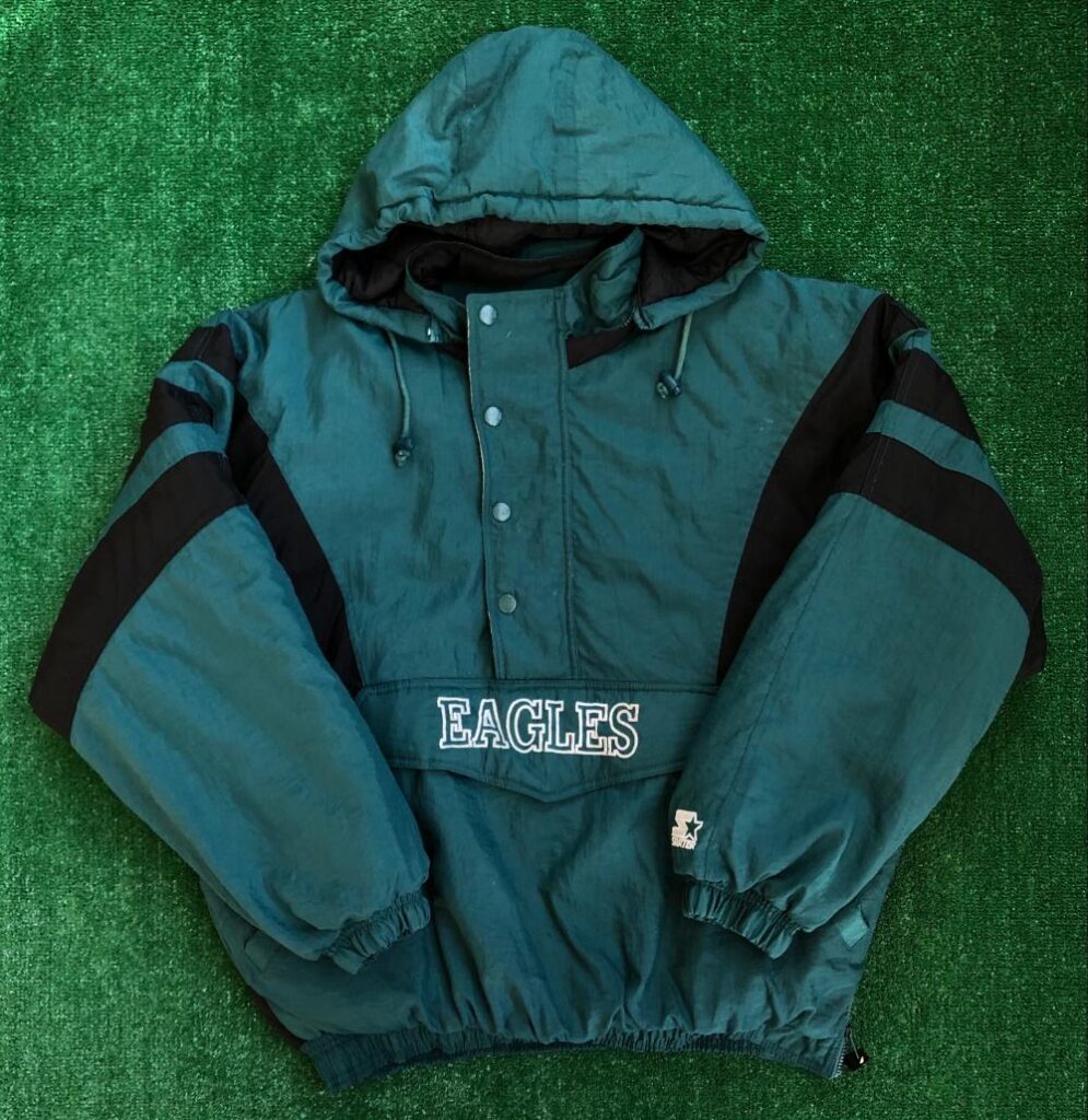 90’s Philadelphia Eagles Starter Heavyweight NFL Pullover Jacket Size