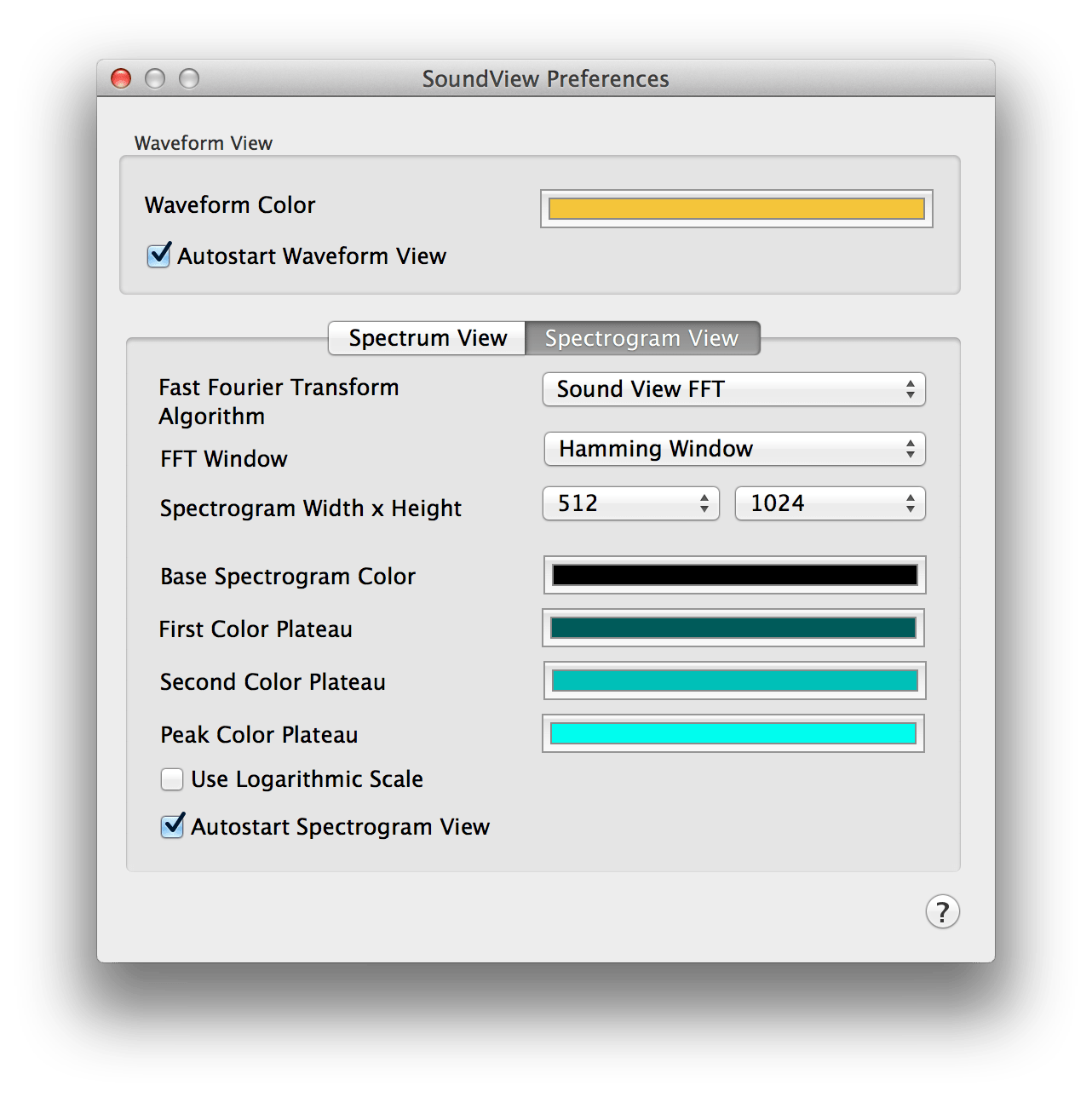 Sound View, An Audio Spectrum Analyzer & Spectrograph App for macOS