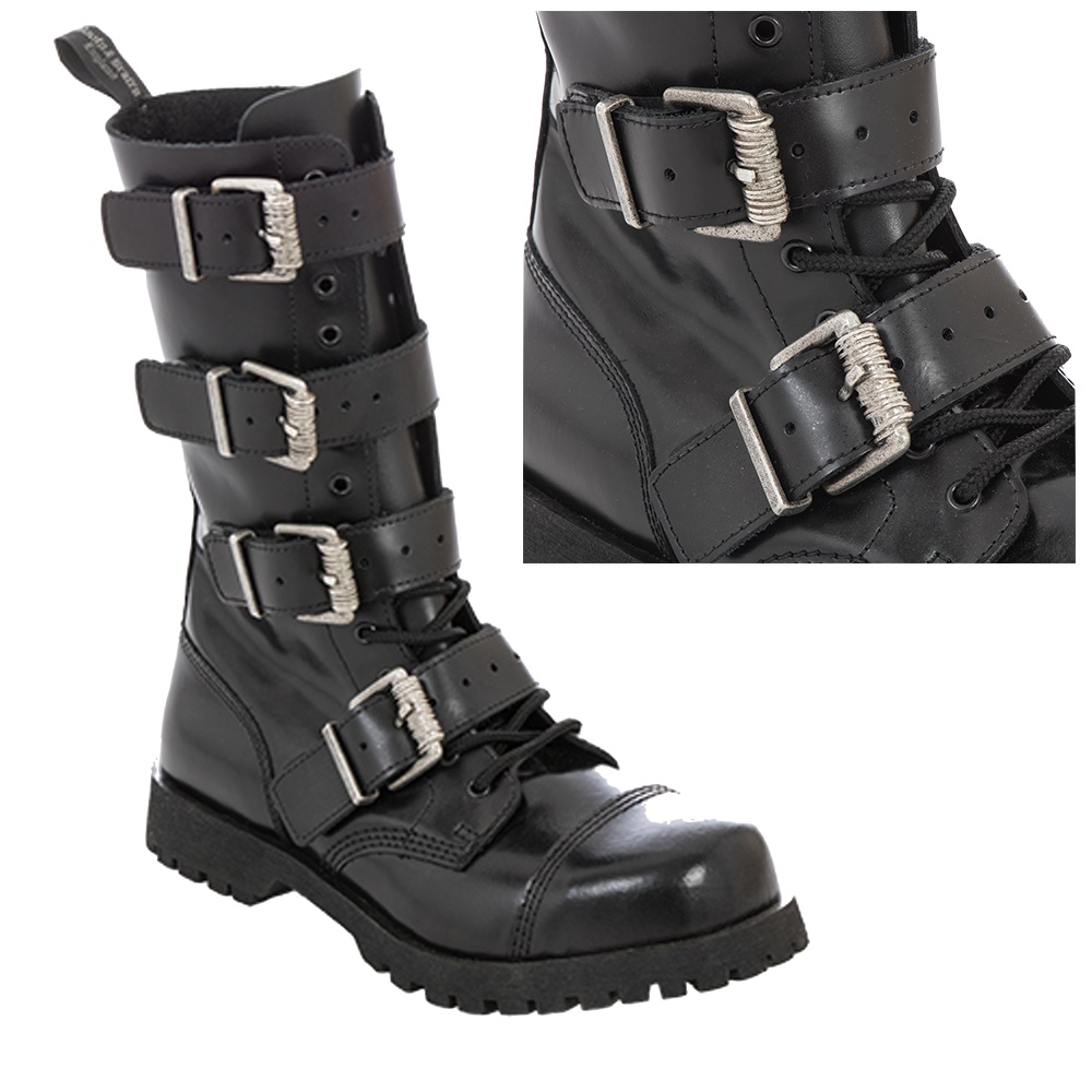 Boots & Braces 14 Loch 4 Buckle Heavy Boot Boots and Braces Boots and