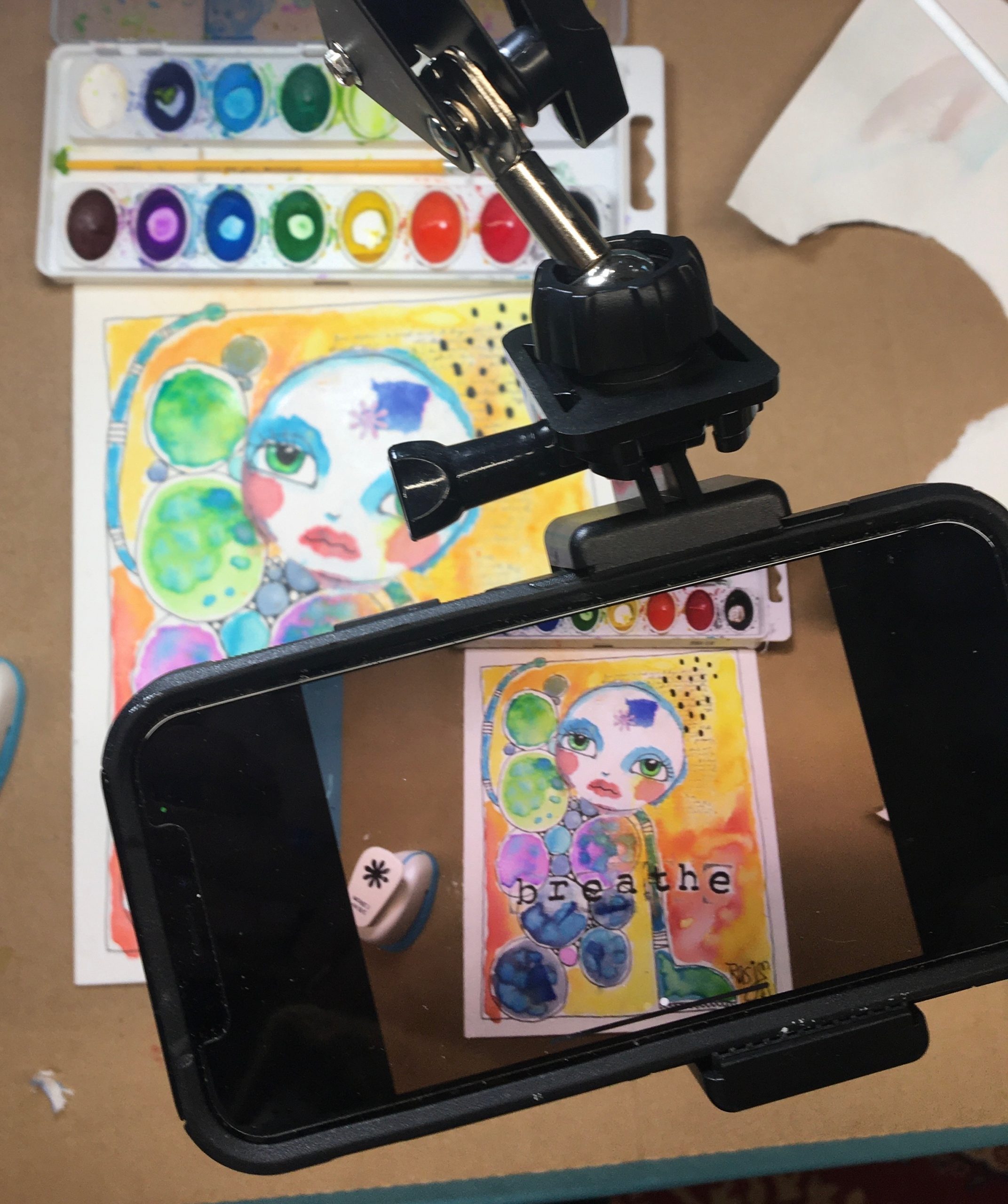 WEDNESDAY NIGHT ZOOM ART CLASS (APRIL 2022 FUNKY FLORALS) renée a. schulsjacobson