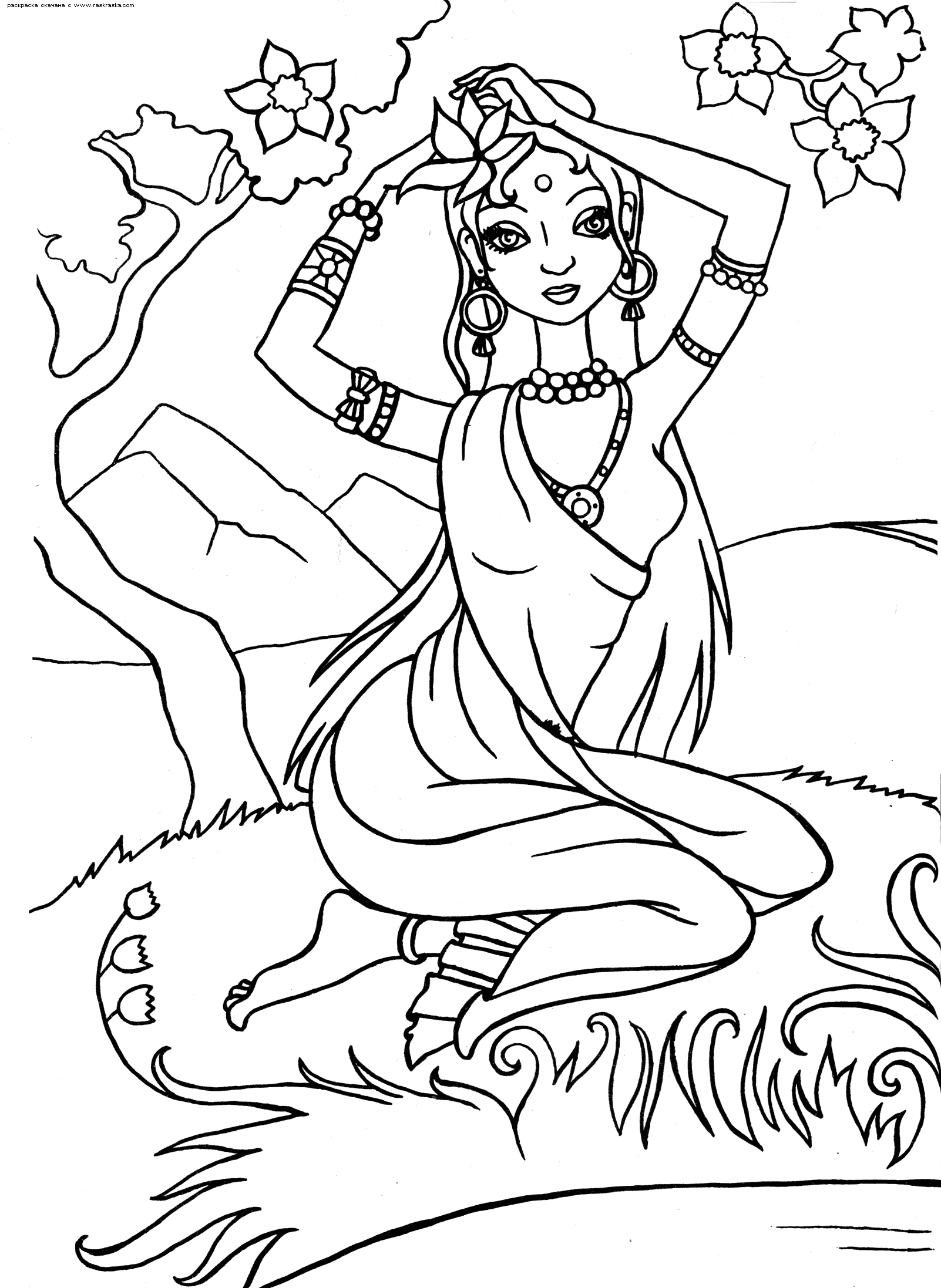Indian Princess Coloring Pages