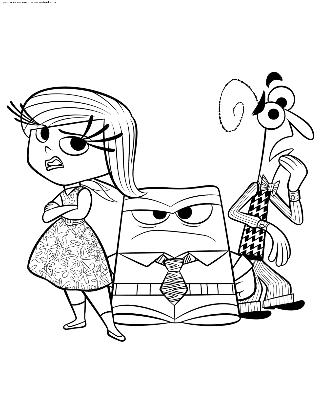 Disgust Inside Out Coloring Pages