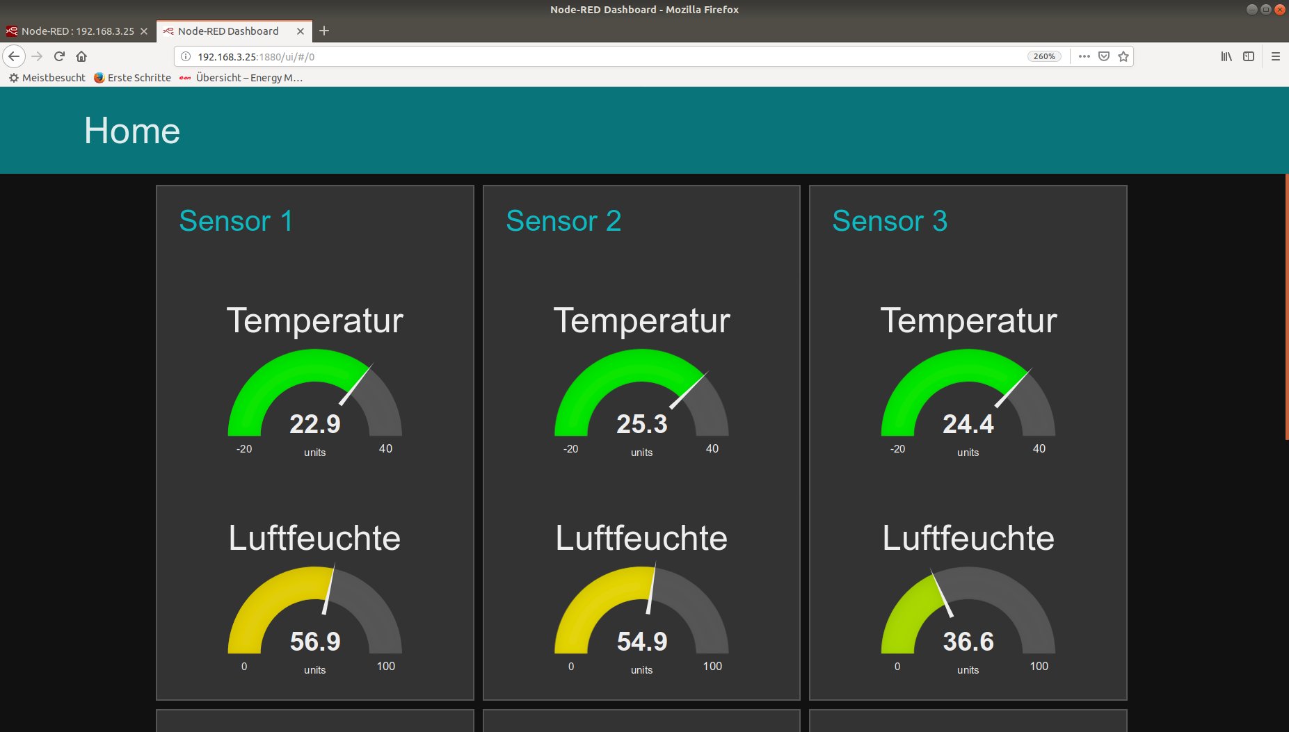 WLANSensor zum Überwachen von Luftfeuchtigkeit und Temperatur Seite