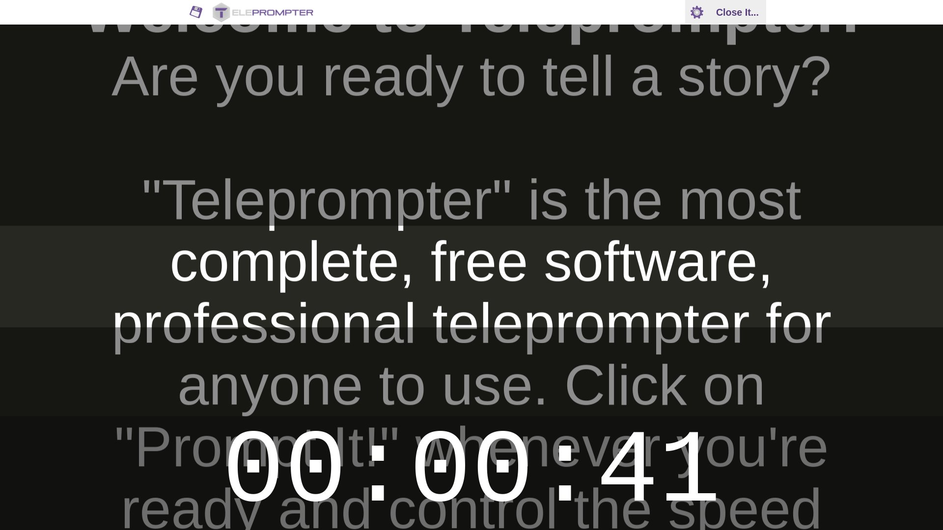 Mit Imaginary Teleprompter Texte einsprechen Seite 2 von 2
