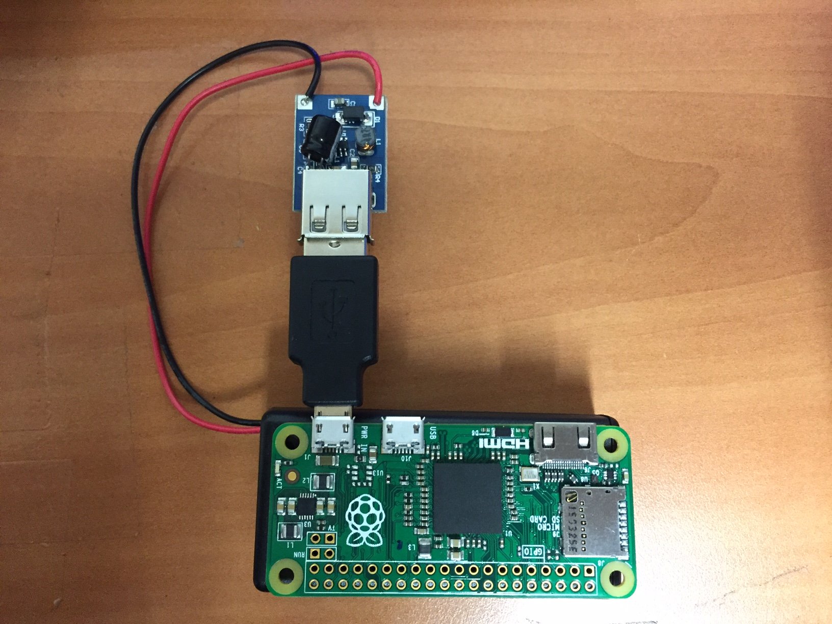 Exécution d'un Raspberry Pi Zero à partir d'une batterie AA