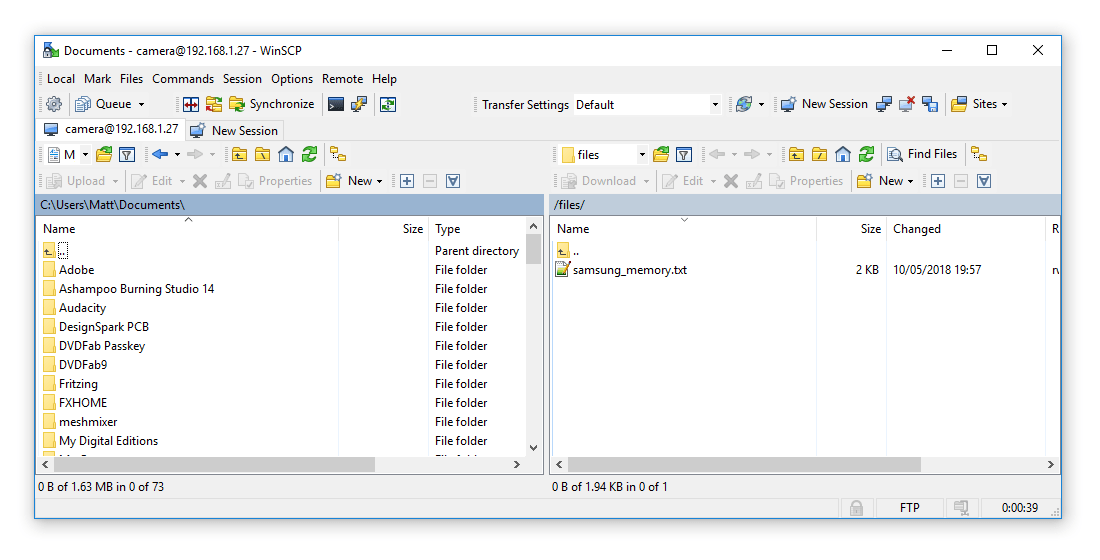 How to use filezilla ftp raspberry pi nsadestination