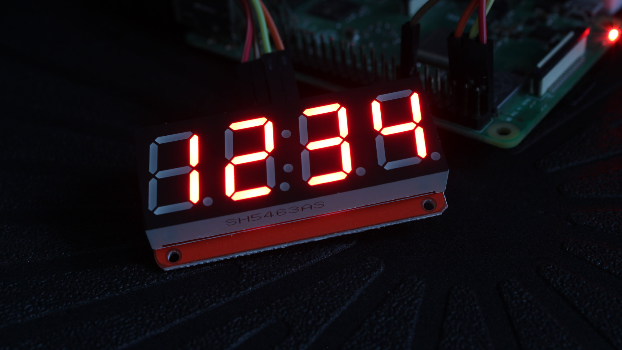 Raspberry Pi 7 Segment Clock Raspberry