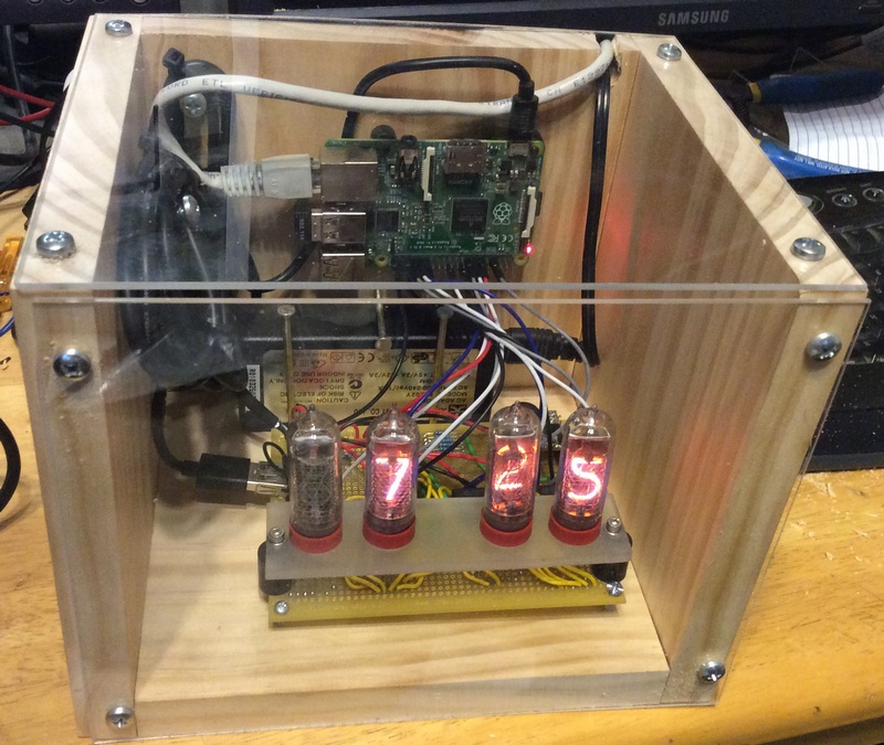 Alex's Nixie Clock Raspberry Pi