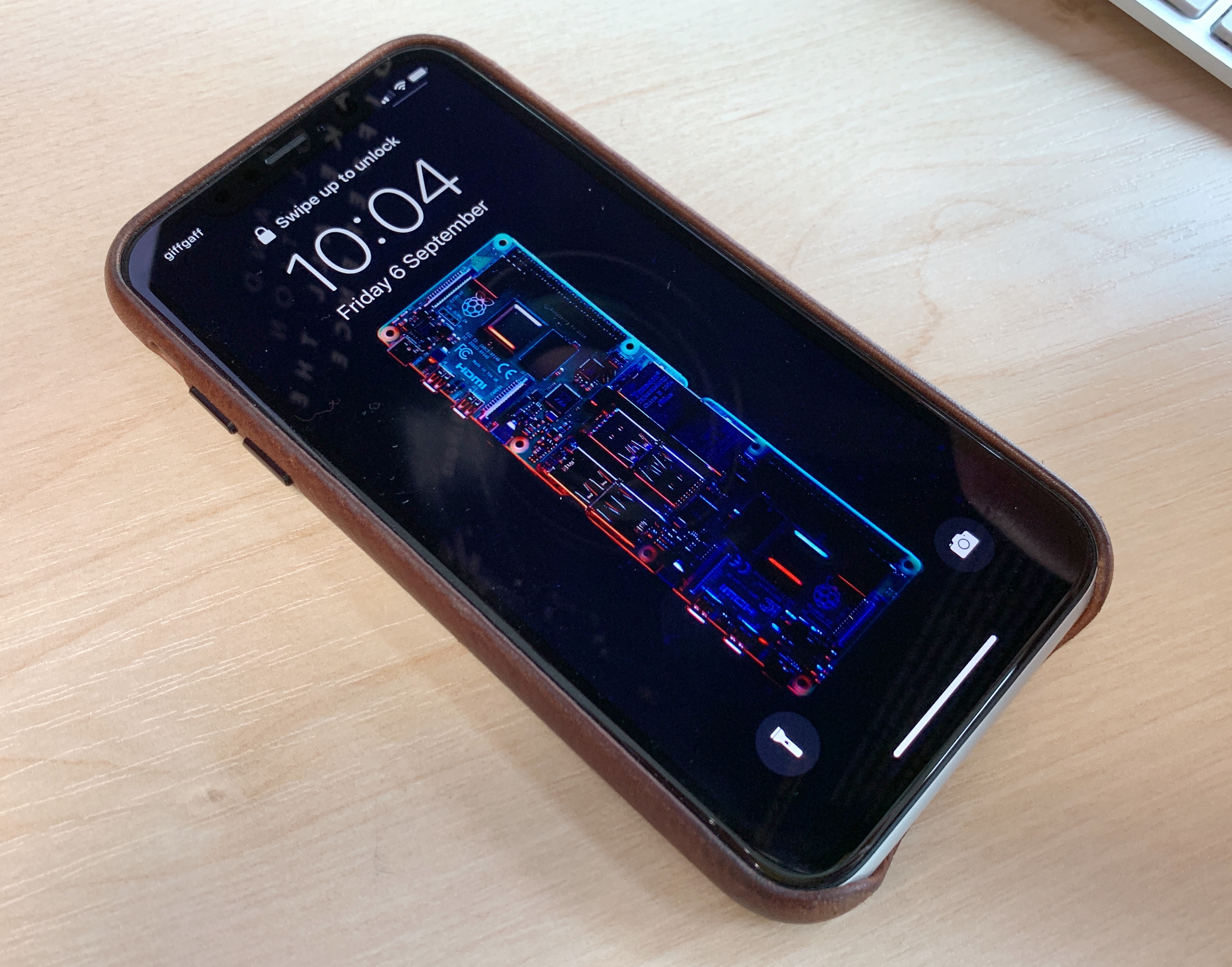 A rather snazzy Raspberry Pi 4 wallpaper for your phone and computer