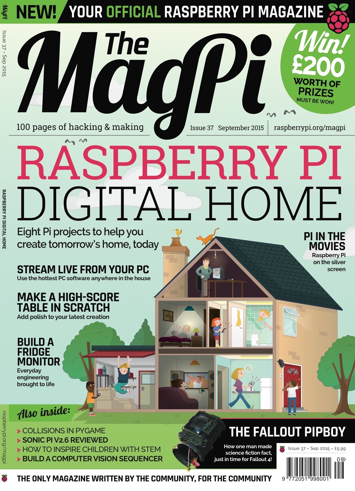Issue 37 of The MagPi, the official Raspberry Pi magazine
