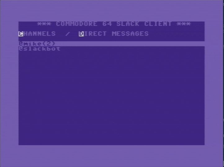 Slack on the Commodore 64 thanks to Raspberry Pi