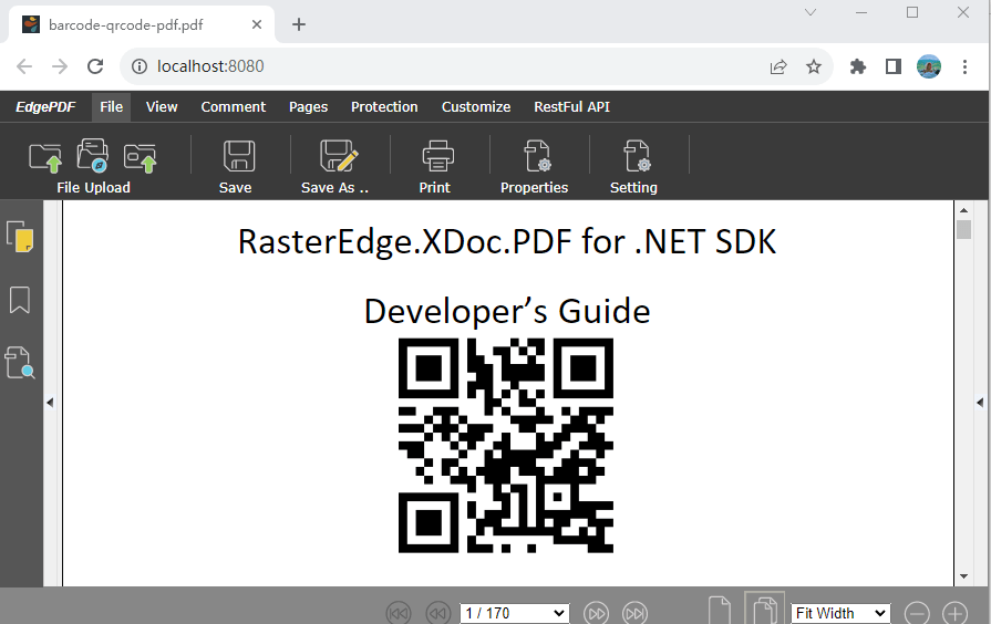 How to generate, print QR Code 2d barcode with high resolution, raster