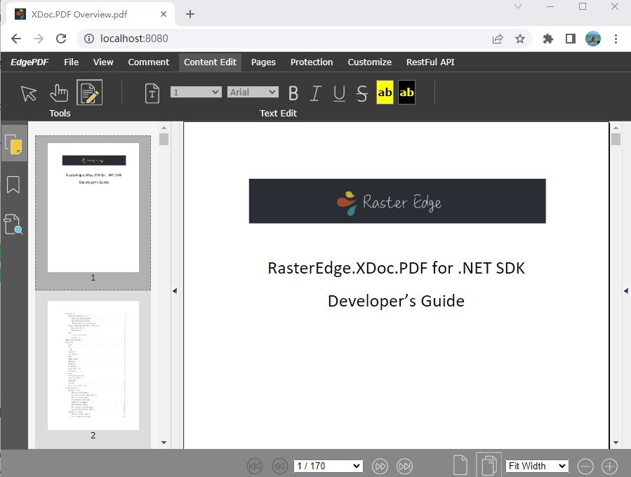 C How to convert PDF page to bitmap (bmp) image using in asp