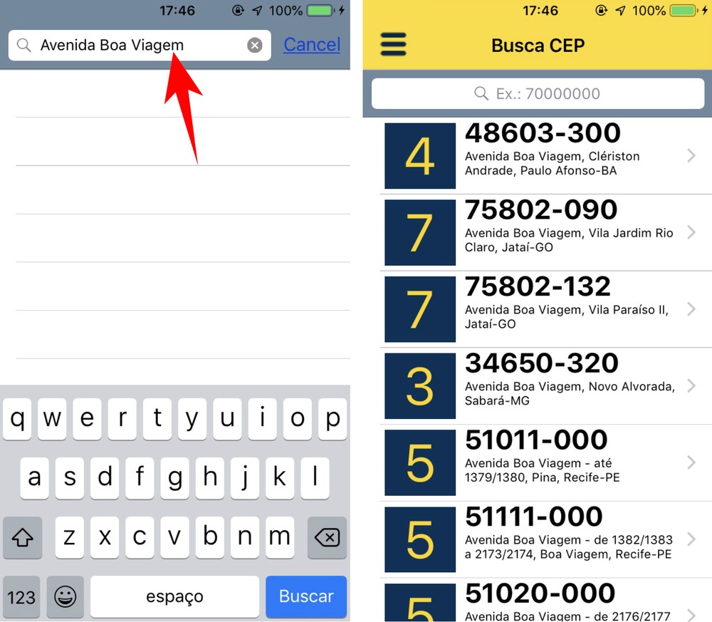 Como saber seu CEP ou descobrir um endereço pelo app dos Correios