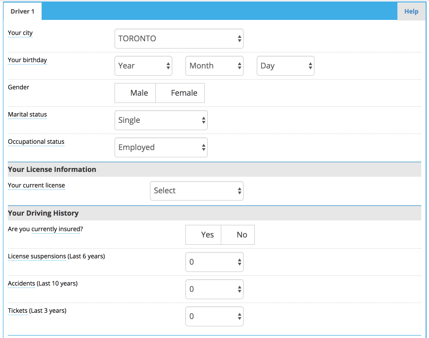 Car Insurance Calculator RateLab.ca