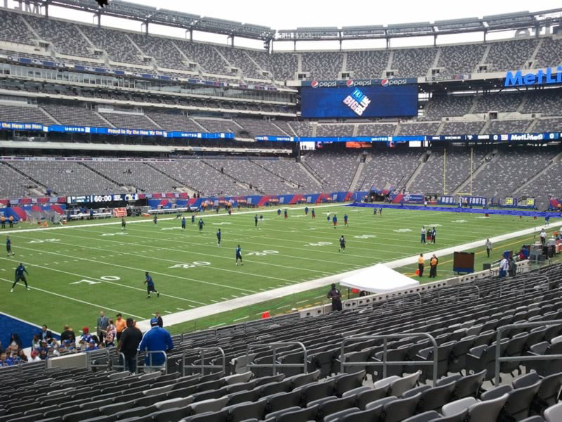 MetLife Stadium Section 118 Giants/Jets