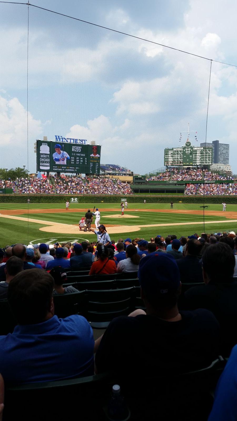 Wrigley Field Section 123 Chicago Cubs