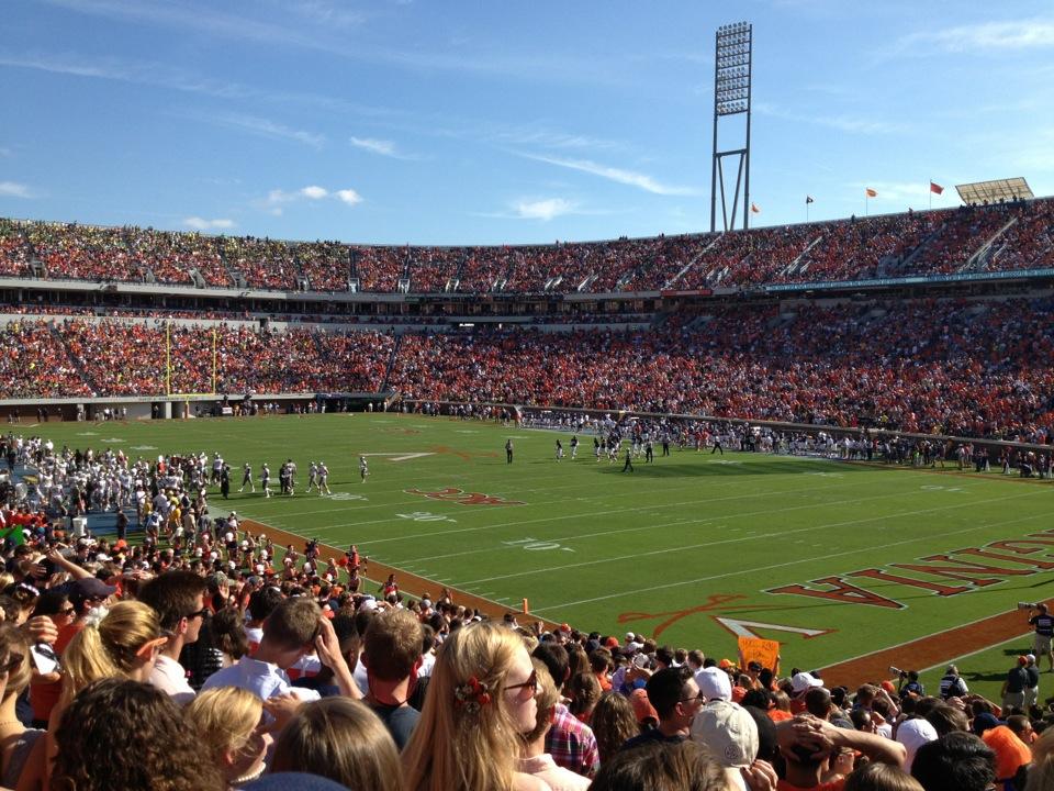 Section 101 at Scott Stadium