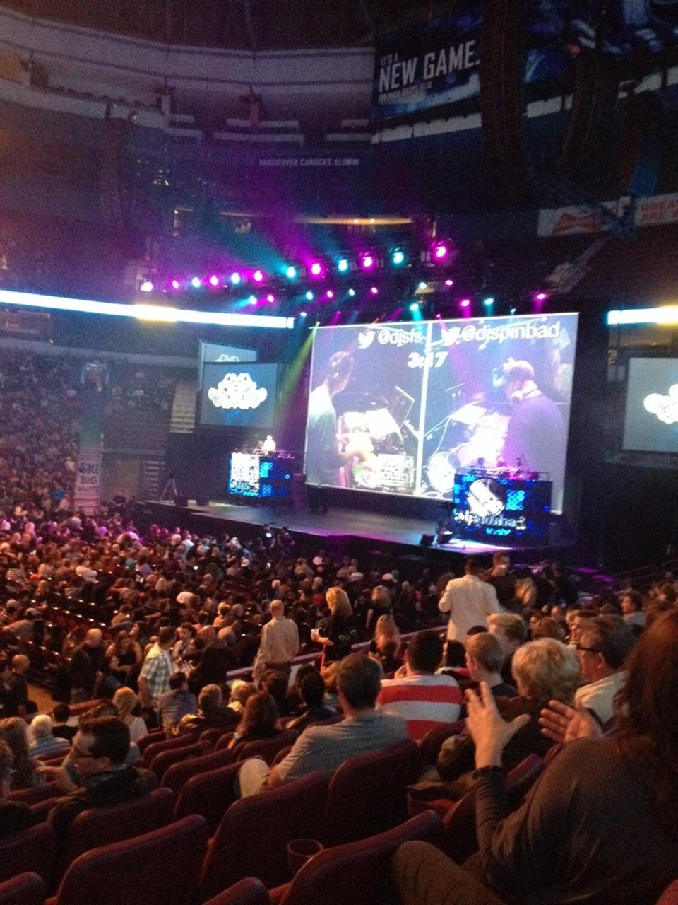 Rogers Arena Section 106 Concert Seating