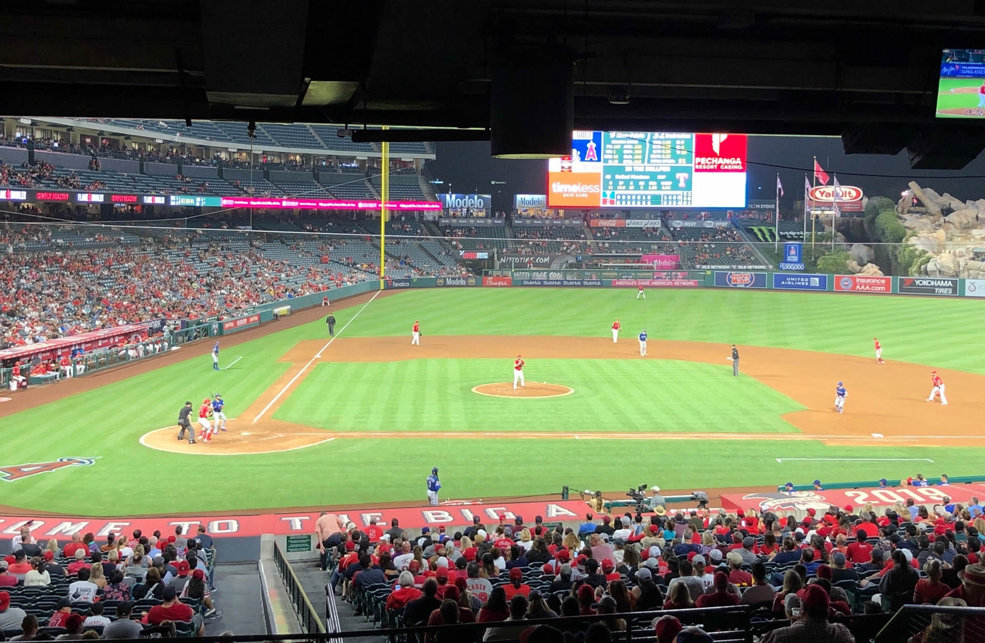 Section 221 at Angel Stadium