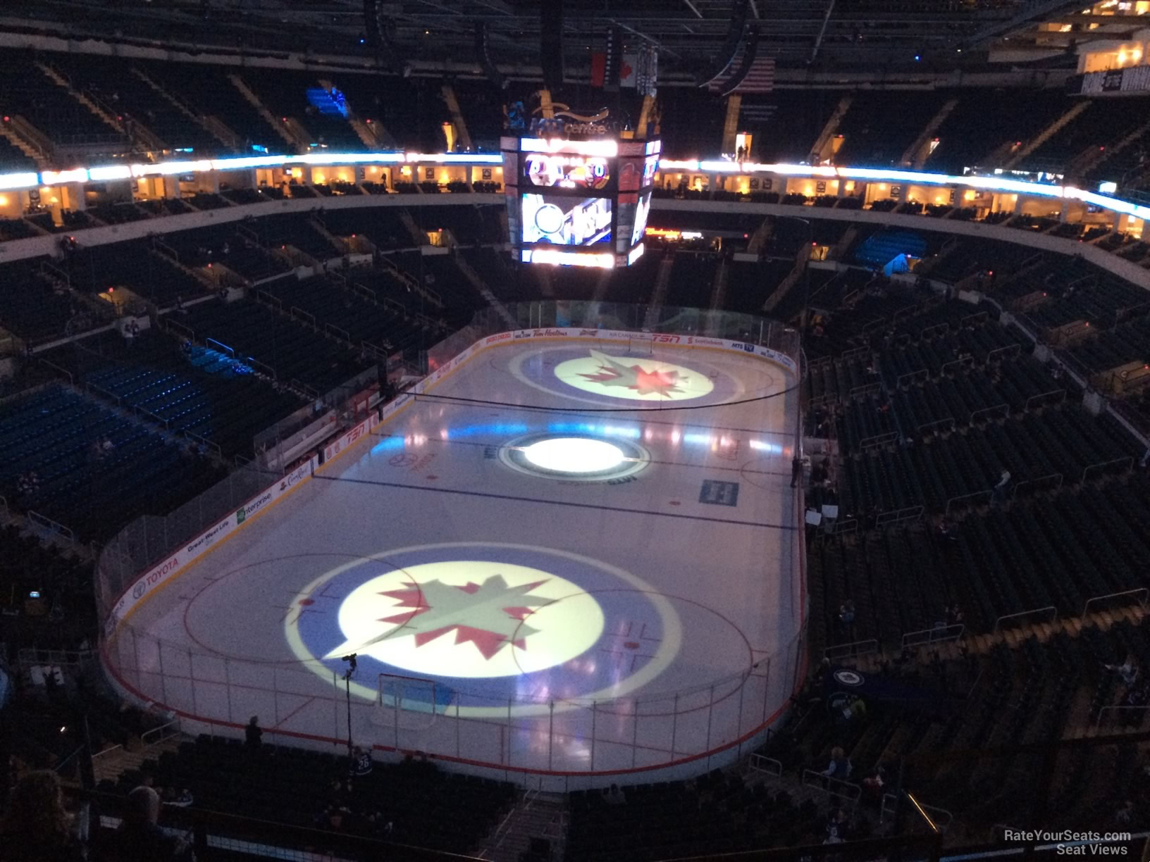 Section 312 at Bell MTS Place Winnipeg Jets