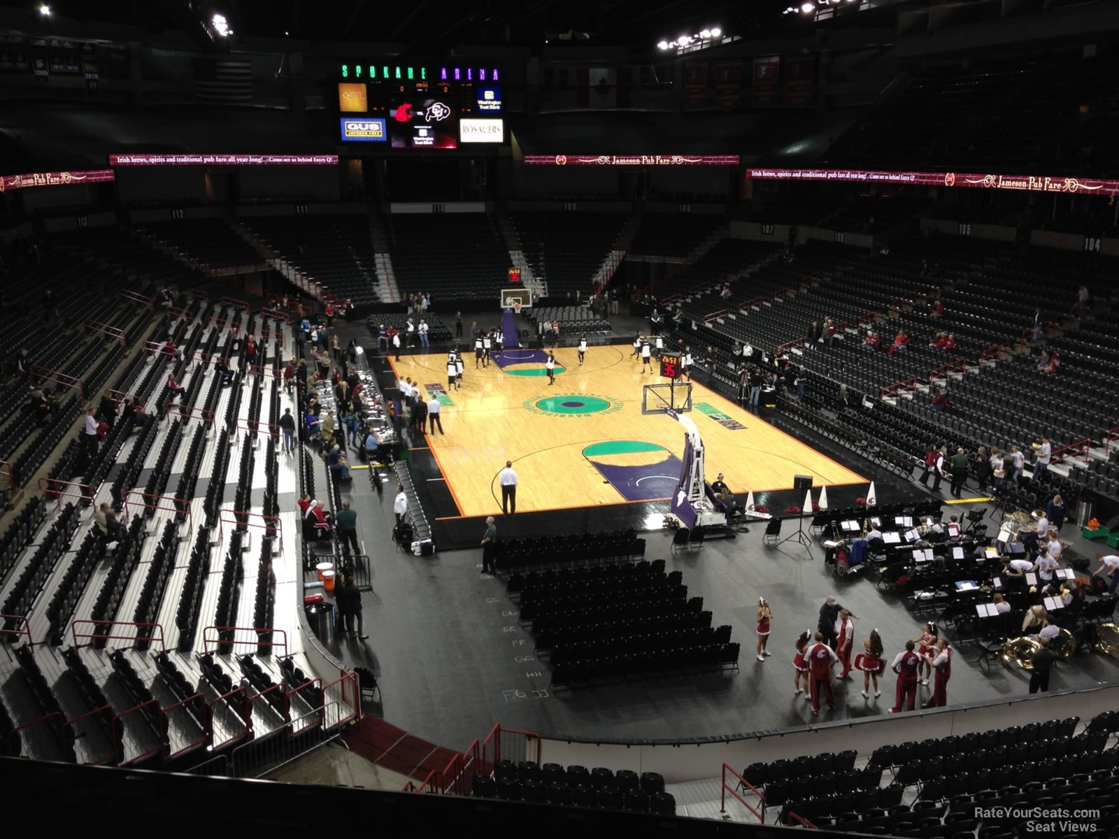 Section 221 at Spokane Arena for Basketball