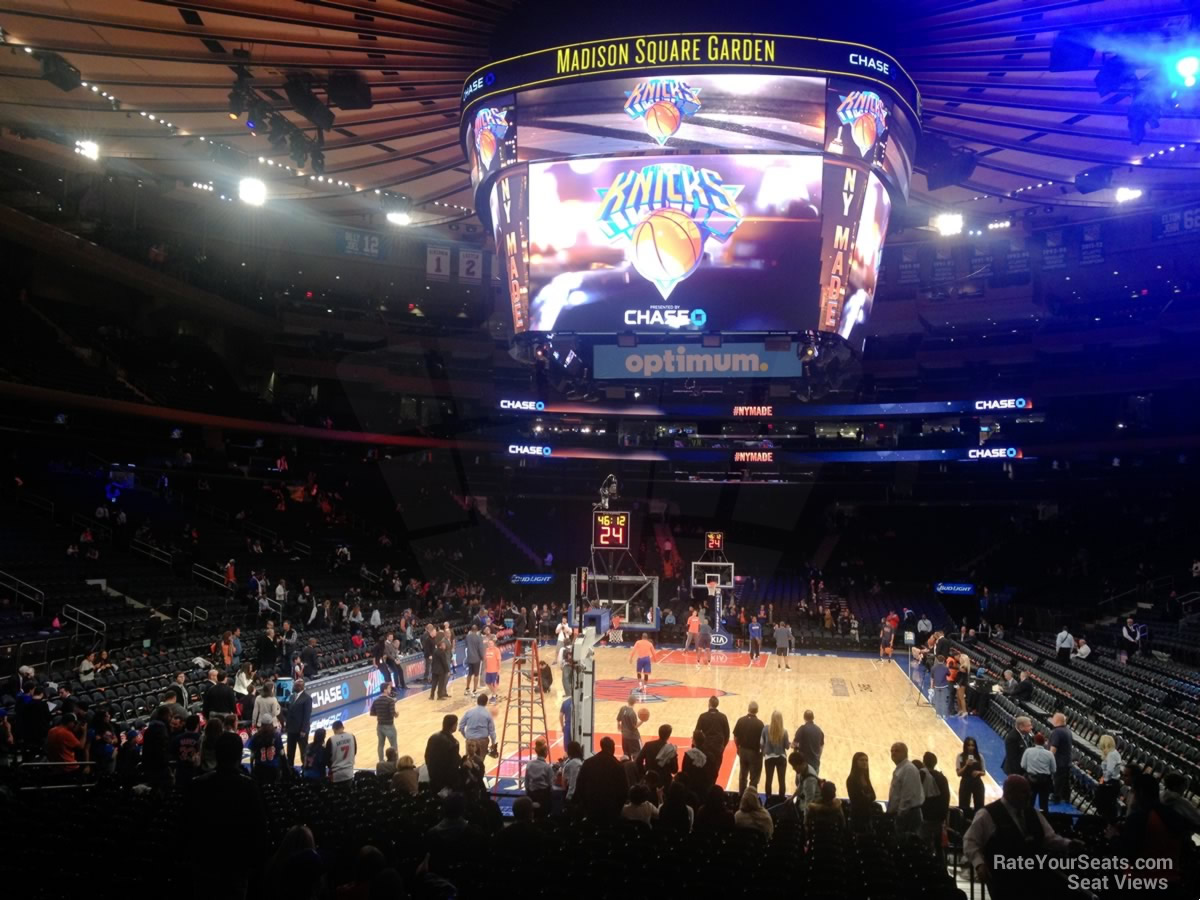 Madison Square Garden Section 112 New York Knicks