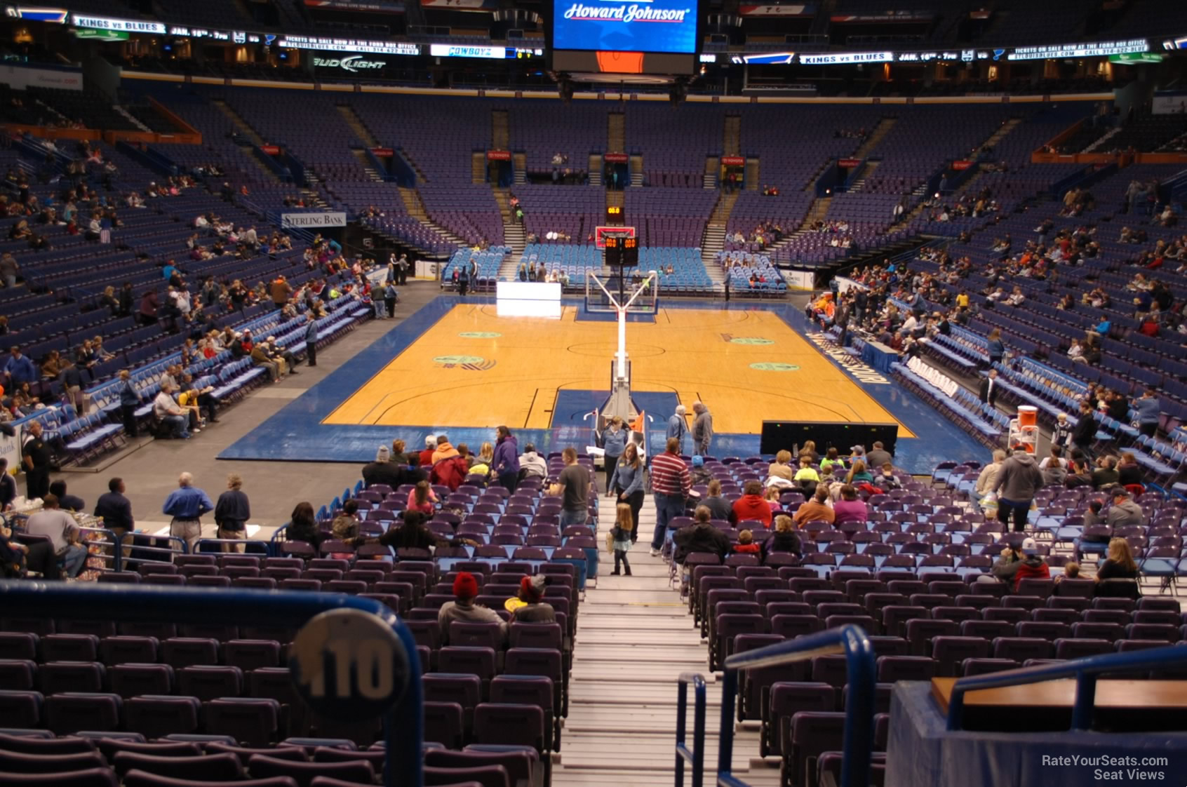 Enterprise Center Section 110 Basketball Seating