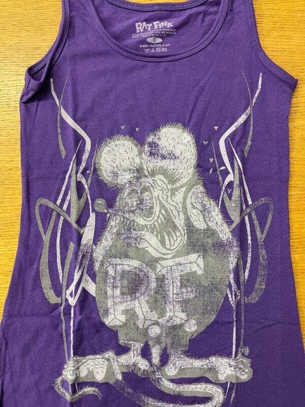 Rat Fink Ladies Purple Vintage Tank Top Ed Roth's Rat Fink