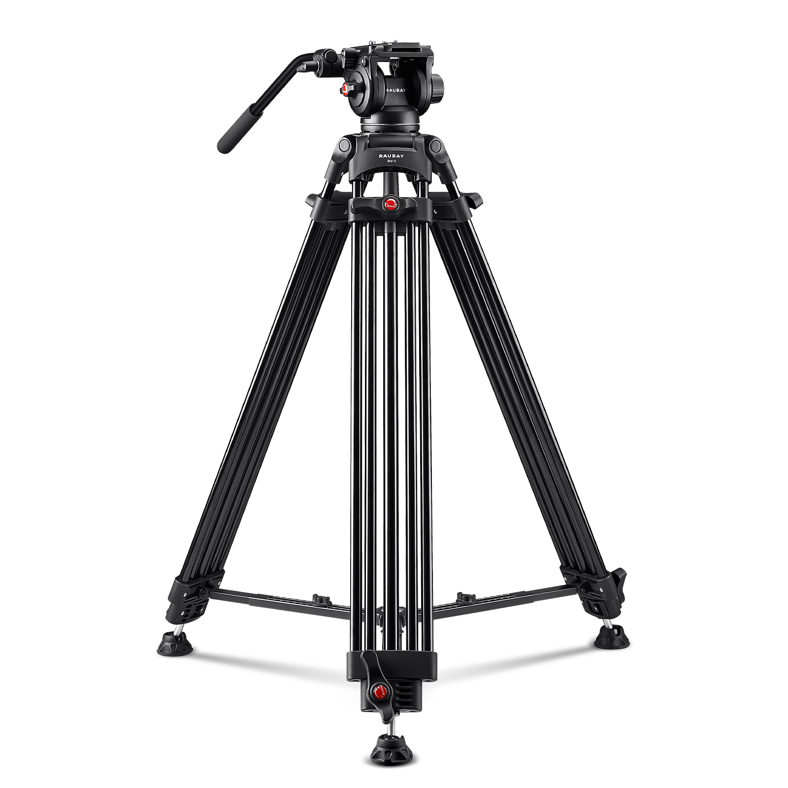Professional Video Camera On Tripod
