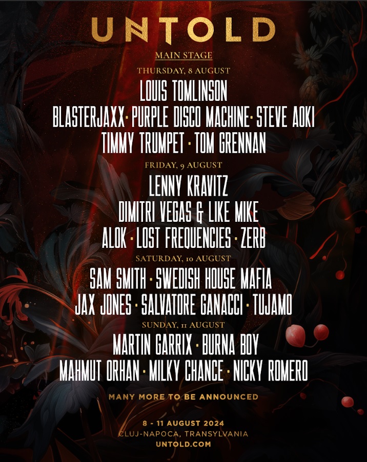 UNTOLD 2024 has revealed new acts for four of its eight stages Rave