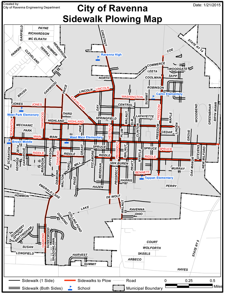 Old Map Of Ravenna Ohio