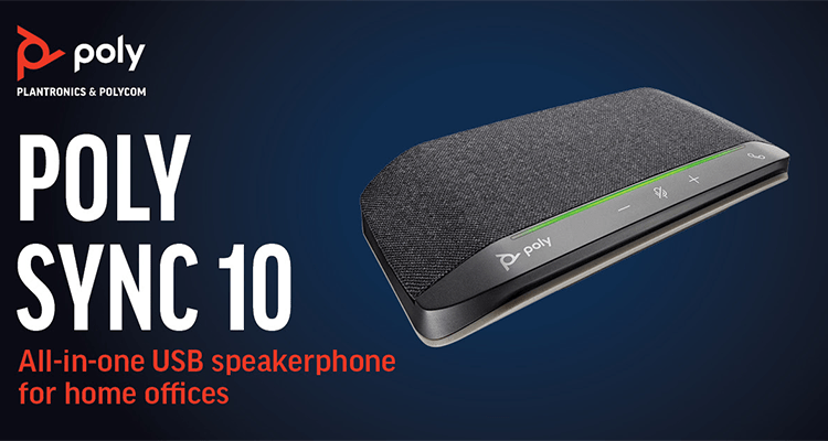Poly Unveils Sync 10 All-in-One USB Speakerphone for the Home Office
