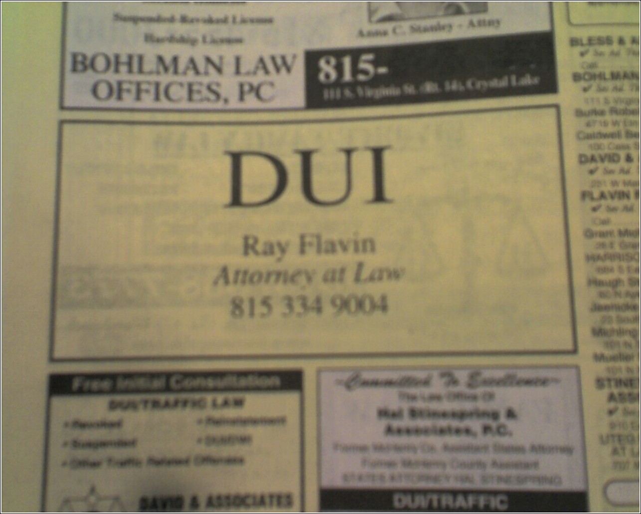 Ray Flavin's Legal Blog