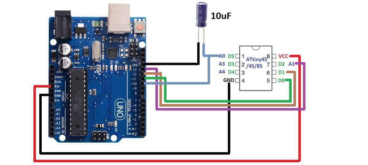 Programming Attiny85 Programmer A Complete Guide RAYMING PCB