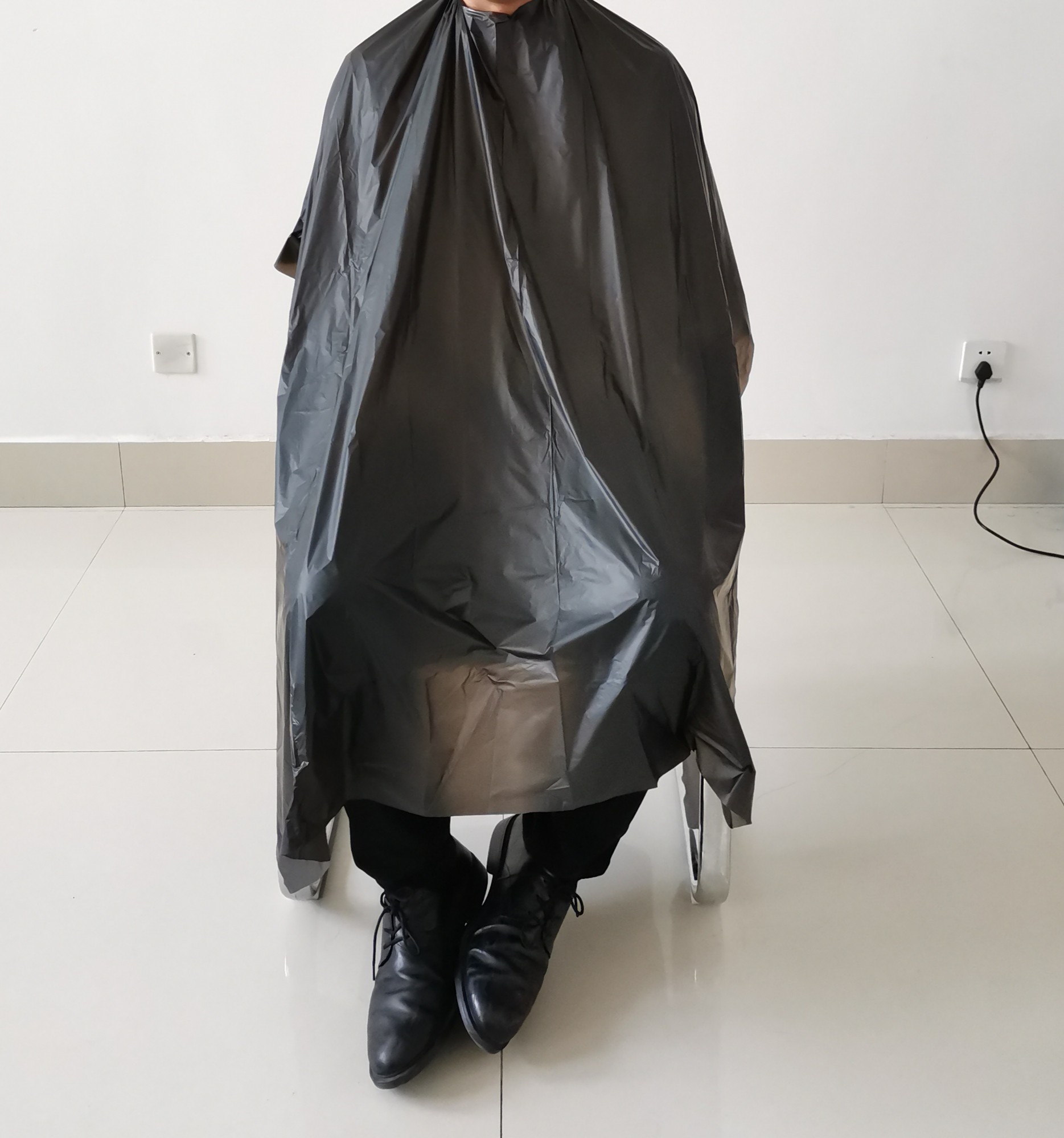 biodegradable hairdressing cape,barber cape ,disposable hairdressing gown