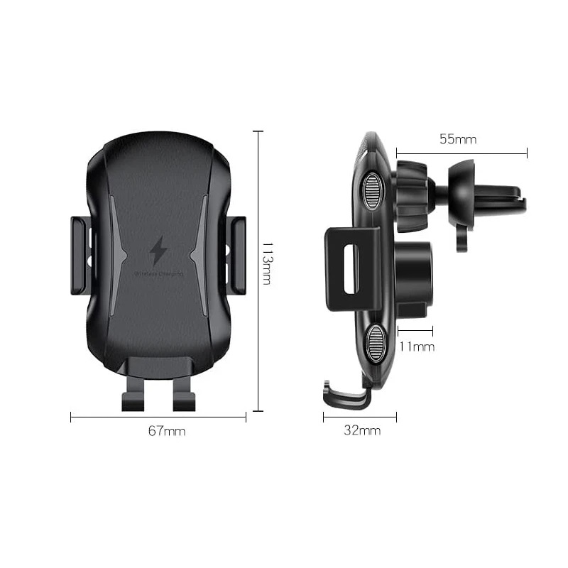 Auto Clamping Wireless Car Charger for Samsung Galaxy S23 S22 S21 Ultra